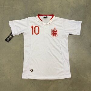 P-Soccer White and Red Jersey
